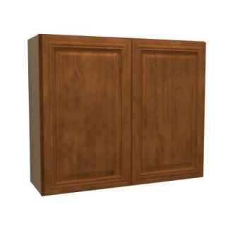 Home Decorators Collection 36x30x12 in. Clevedon Assembled Wall Cabinet with 2 Doors in Toffee Glaze W3630 CTG