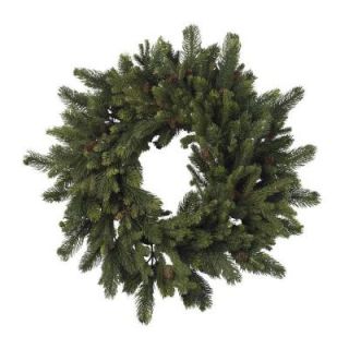 Nearly Natural 30 in. Artificial Wreath with Pine and Pinecones 4915
