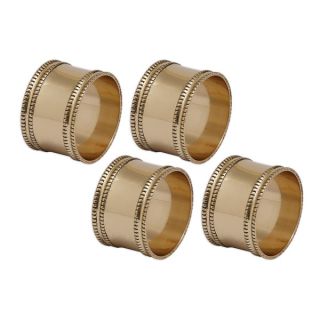 Antique Goldtone Brass Napkin Ring (Set of 4)   17145478  