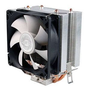 Evercool   CPU Cooler   2200RPM, 26.3dBA, 12 VDC, White Fan, Aluminum, Black    EC HPR 9225EP