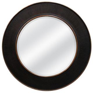 30 in. x 30 in. Oil Rubbed Bronze Valencia Circle Framed Mirror 73866