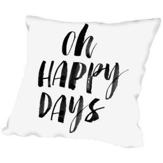 Americanflat Oh Happy Days Throw Pillow