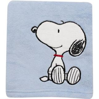 Bedtime Originals by Lambs & Ivy   Hip Hop Snoopy Crib Blanket, Blue