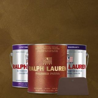 Ralph Lauren 1 gal. Historic Jasper Copper Polished Patina Interior Specialty Paint Kit PP120 01K