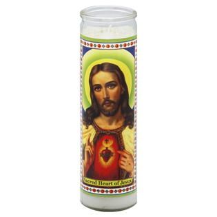 Reed Candle, Sacred Heart of Jesus, 1 candle   Food & Grocery   Paper