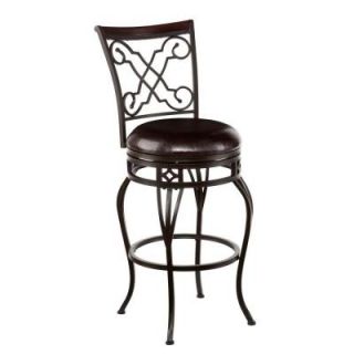 Southern Enterprises Windsor 30 in. Swivel Bar Stool in Espresso HD111506