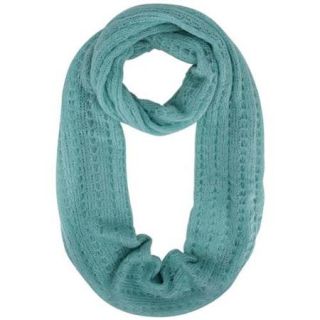 Luxury Divas Mint Green Ultra Soft Lacey Knit Circle Infinity Scarf