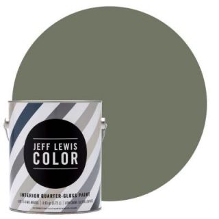 Jeff Lewis Color 1 gal. #JLC512 Edamame Quarter Gloss Ultra Low VOC Interior Paint 301512