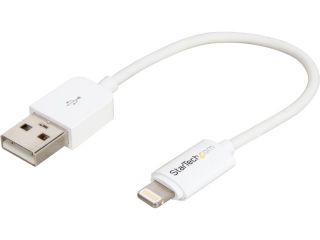 StarTech USBLT15CMW White Apple 8 pin Lightning Connector to USB Cable for iPhone / iPod / iPad