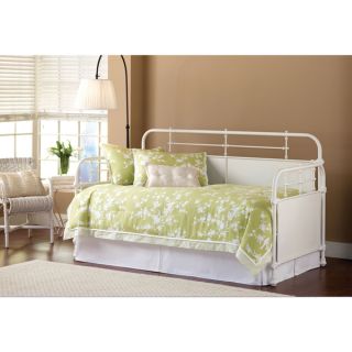 DHP White Manila Full Size Metal Daybed and Twin Size Trundle