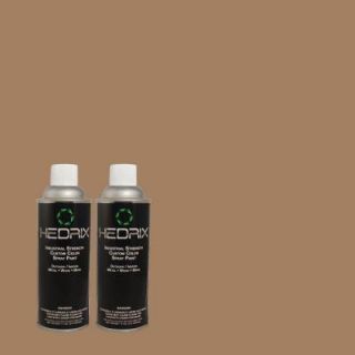 Hedrix 11 oz. Match of 509 Castle Gray Semi Gloss Custom Spray Paint (2 Pack) SG02 509