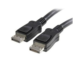 StarTech DISPLPORT10L 10 ft. Black Connector A: 1   20 pin DisplayPort Male  Connector B: 1   20 pin DisplayPort Male DisplayPort Cable with Latches M M