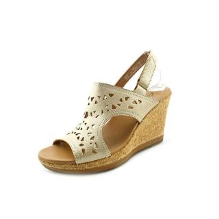 Clarks Womens Pitch Mint Leather Sandals