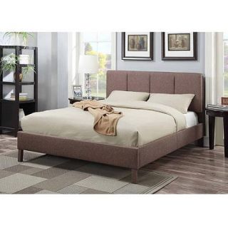 ACME Furniture Rosanna Queen Upholstered Bed, Light Brown