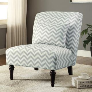 Chevron Accent Chair, Grey