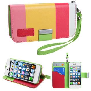 KTA 233 Soft PU leather case with wrist band colorful Pink