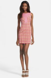 Tracy Reese Gingham Stretch Twill Dress