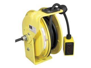 KH INDUSTRIES RTBA3L WDD515 J16H Cord Reel, 35 ft, 16/3, SJ, Yellow