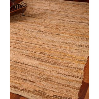 Natural Area Rugs Cardinal Leather Hand Loomed Area Rug
