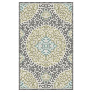 Mohawk Home Tahj Gray and Silver Rectangular Indoor Tufted Area Rug (Common 8 x 10; Actual 96 in W x 120 in L x 0.5 ft Dia)