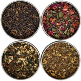 Heavenly Tea Leaves Tea Sampler Gift Set  4 Types  20 Servings Per Can