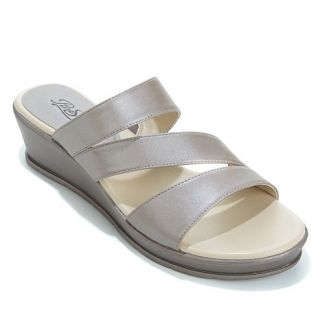 PureSole™ "Fallon" Leather Platform Wedge Slide Sandal   7939480