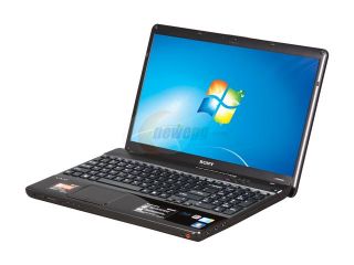 SONY Laptop VAIO EB Series VPCEB44FX/BJ Intel Core i3 380M (2.53 GHz) 4 GB Memory 500 GB HDD Intel HD Graphics 15.5" Windows 7 Home Premium 64 bit