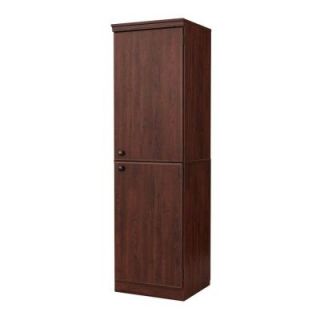 South Shore Furniture Morgan Wood Laminate Narrow Storage Cabinet with Shelves in Royal Cherry 7246973
