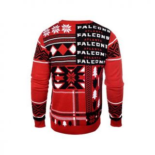 Officially Licensed NFL Patches Crew Neck Ugly Sweater   Falcons   7765921
