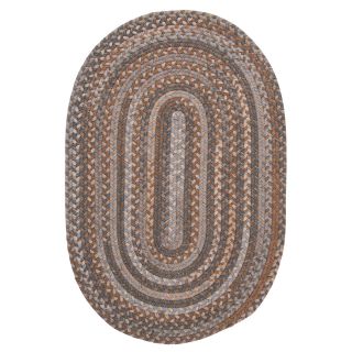 Colonial Mills Oak Harbour Graphite Oval Indoor Braided Area Rug (Common 8 x 11; Actual 96 in W x 132 in L)