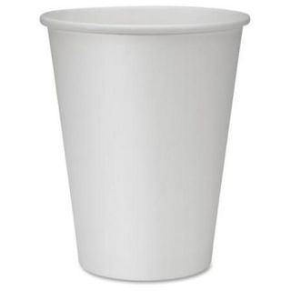 Genuine Joe Compostable Paper Cups   12 Oz   50 / Pack   White   Paper (gjo 10215)