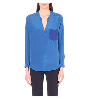 SANDRO   Long sleeved silk blouse top