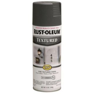 Rust Oleum Stops Rust 12 oz. Textured Dark Pewter Protective Enamel Spray Paint (Case of 6) 7221830