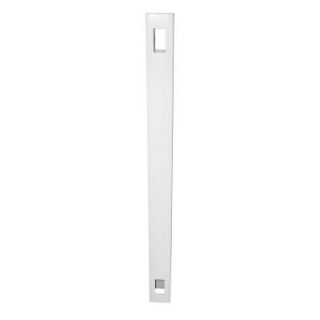 Weatherables 5 in. x 5 in. x 7 ft. White Vinyl Fence Line Post LWPT LINE 5X84