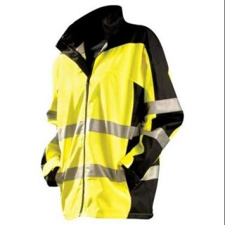 OCCUNOMIX SP BRJ YM Breathable Rain Jacket w/Hood, Yellow, M