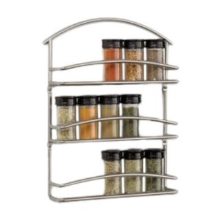 Spectrum Diversified Euro Wall Mounted Spice Rack in Black