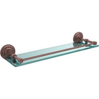 Que New 22" Tempered Glass Shelf with Gallery Rail (Build to Order)