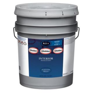 Glidden Premium 5 gal. Satin Latex Interior Paint GLN6200 05