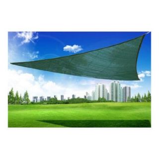 Outsunny 11.5' Triangle Outdoor Patio Sun Shade Sail Canopy   Green