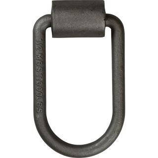 CargoSmart Weld-On Heavy-Duty Forged D-Ring — 1/2in. Dia.  Rope Rings