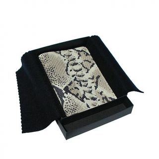 Python Embossed Leather Passport Cover   7690659