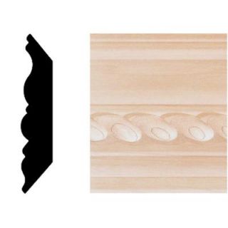 House of Fara 3/4 in. x 3 3/4 in. x 8 ft. Maple Rope Crown Moulding DISCONTINUED 661MP