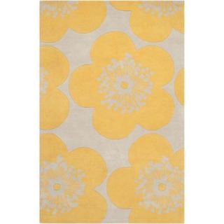 Surya Aimee Wilder Quince Yellow 3 ft. 3 in. x 5 ft. 3 in. Area Rug AIW4004 3353