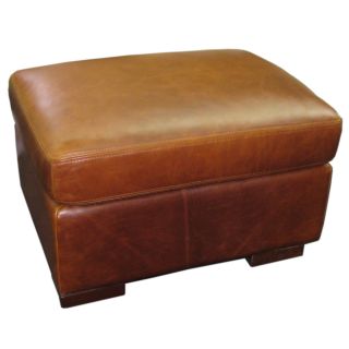 Brussels Classic Leather Ottoman by Hokku Designs