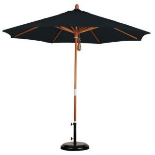 California Umbrella 9' Wood Market Umbrella