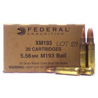 Federal Centerfire Rifle Ammo 5.56mm 55 Grain 614255