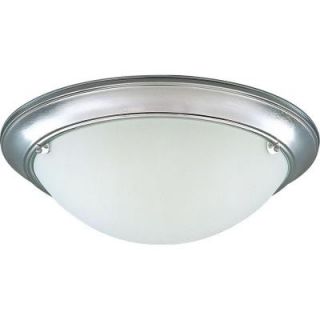 Progress Lighting Eclipse Collection 3 Light Brushed Steel Flush Mount DISCONTINUED P3564 13EB