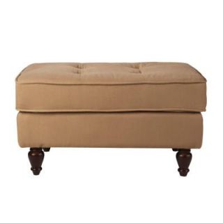 Home Decorators Collection Graham Tufted Ottoman/Stool in Khaki 0822100870