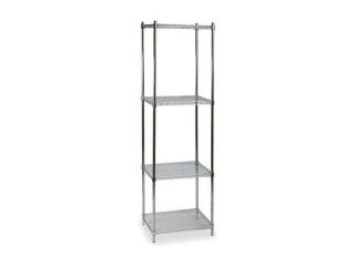 Wire Shelving Unit, Silver , 2KPE3