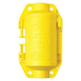 BRADY 65695 Plug Lockout, Yellow